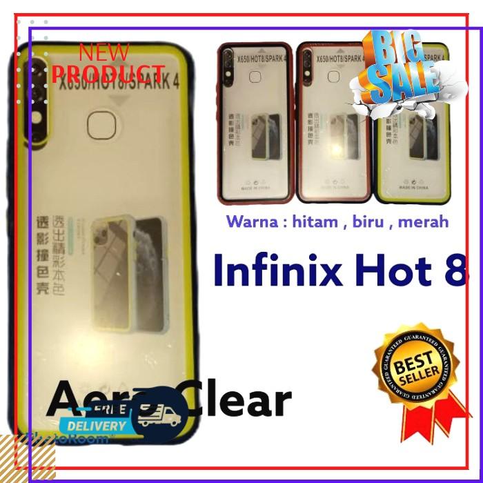 Case Infinix Hot 8 Aero Clear Casing Cover Silikon Handphone Soft