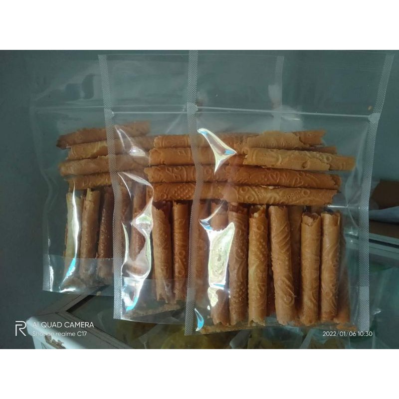 

kue semprong/kue spit kemasan 100gr