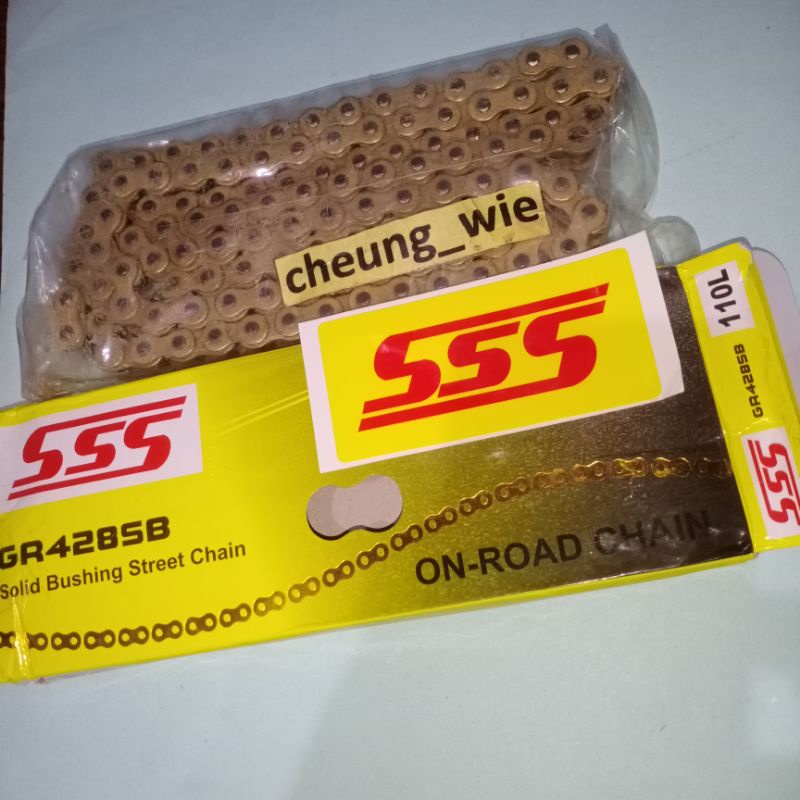 Rantai Tarik motor Gold sss 428 - 110 RX King/Supra/Karisma/Revo/Blade/Smash/Shogun/Vega/Jupiter Z/V