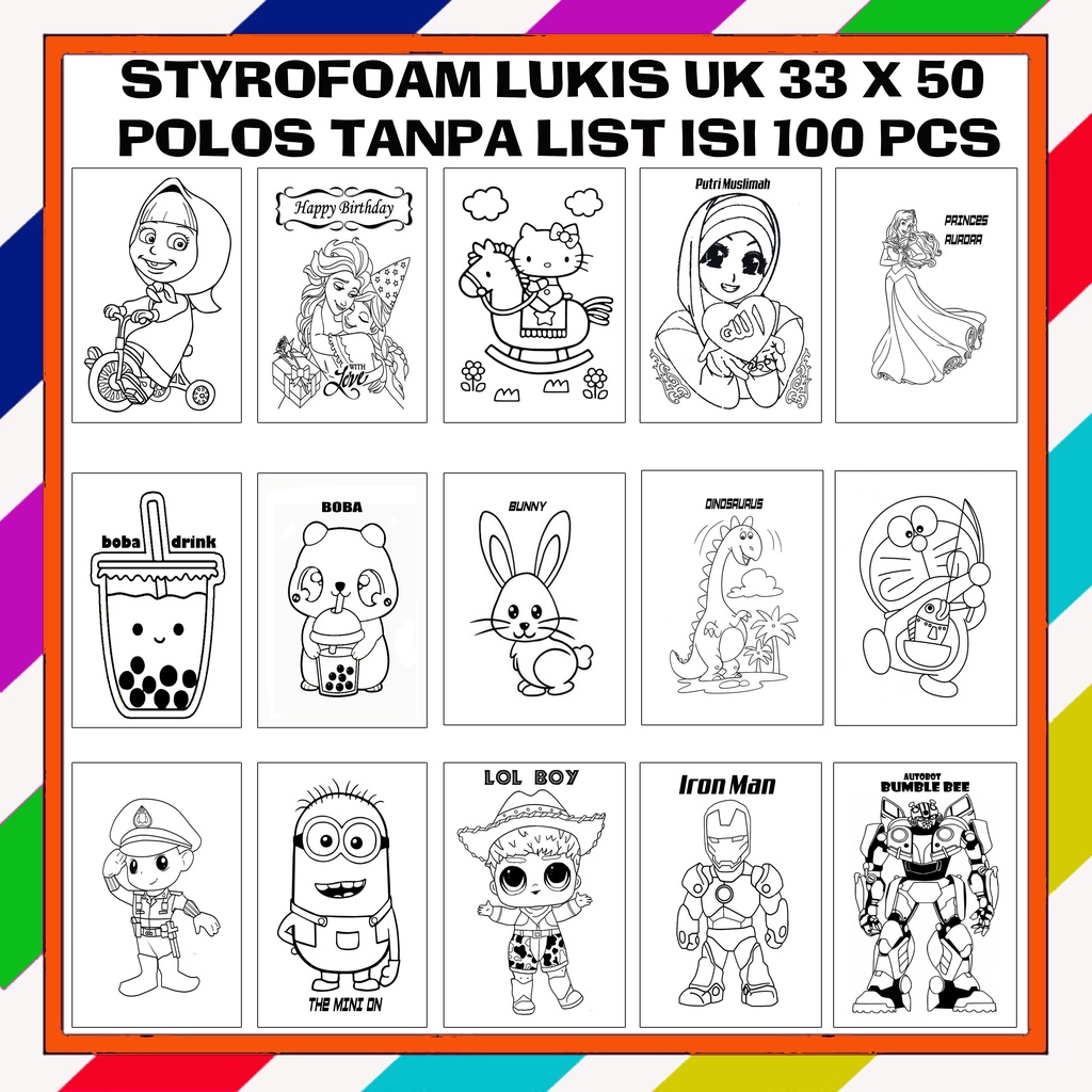 

Paket grosir styrofoam uk 33 x 50 isi 100 lembar