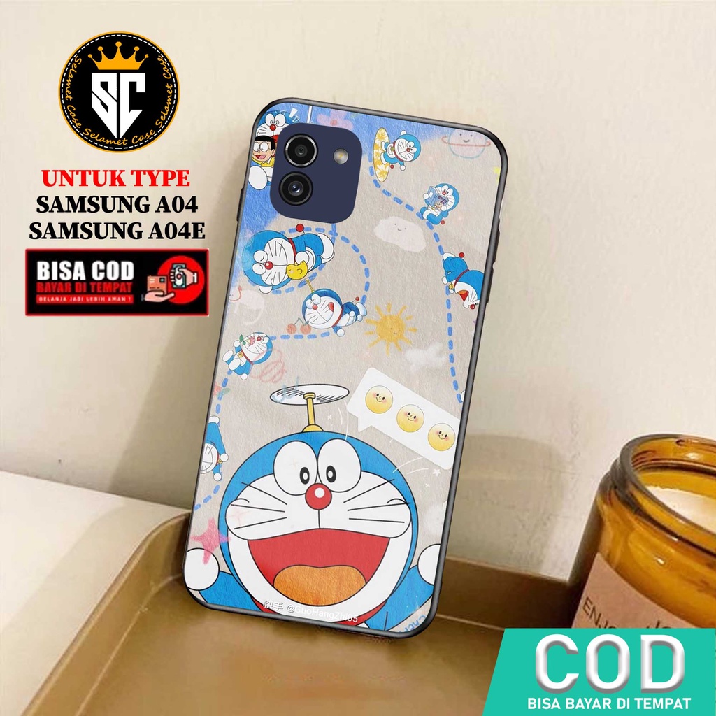 Case Samsung A04 A04E Casing Samsung A04 A04E Selamet Case [DRMN] Softcase Glass - Hardcase Glossy -