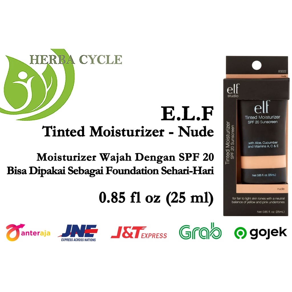 PROMO MURAH ELF Cosmetics Tinted Moisturizer SPF 20 (25 ml) Pelembab Seperti Foundation ORI USA