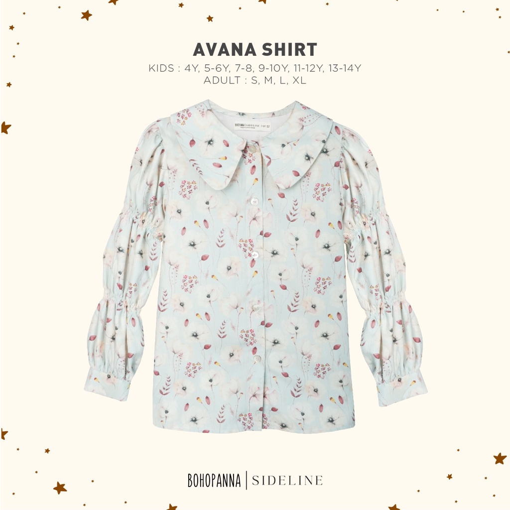 Bohopanna X Sideline - Avana Shirt For Kids and Adults / Kemeja Lengan Panjang Ibu dan Anak