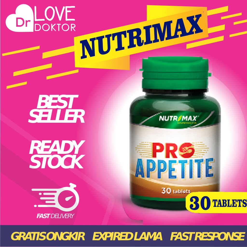 NUTRIMAX PRO APPETITE PENAMBAH NAFSU MAKAN BERAT BADAN PENCERNAAN LAMBUNG TEMULAWAK FIGURE PLUS 30 T