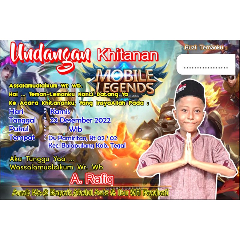 undangan khitan anak undangan khitanan