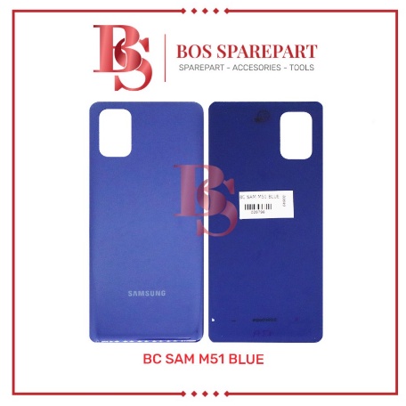 TUTUP BELAKANG SAMSUNG M51 BLUE / BACK DOOR / BACK COVER