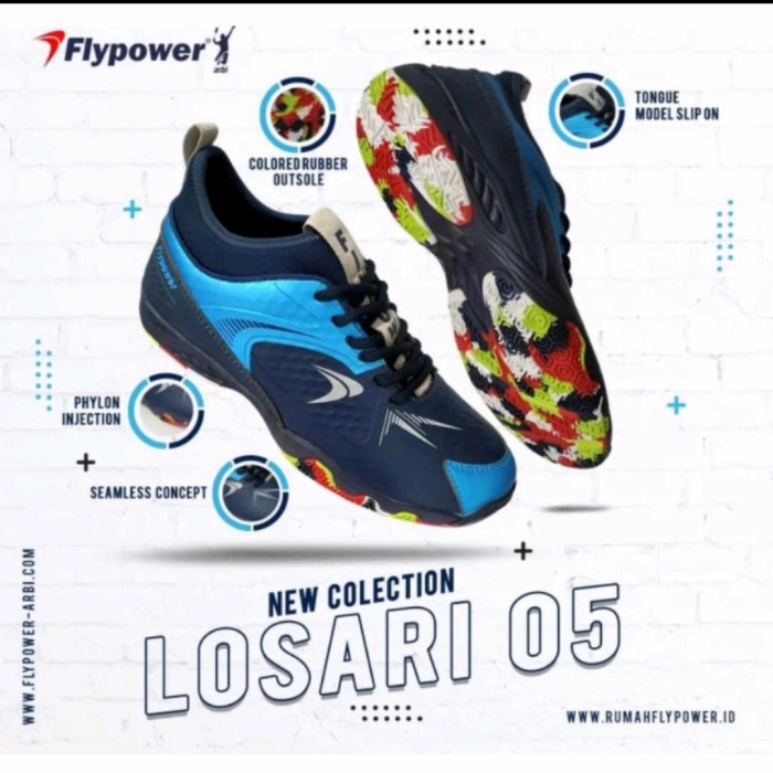 {MentariStore} New Product - Sepatu Badminton Flypower Losari 05 5 Limited