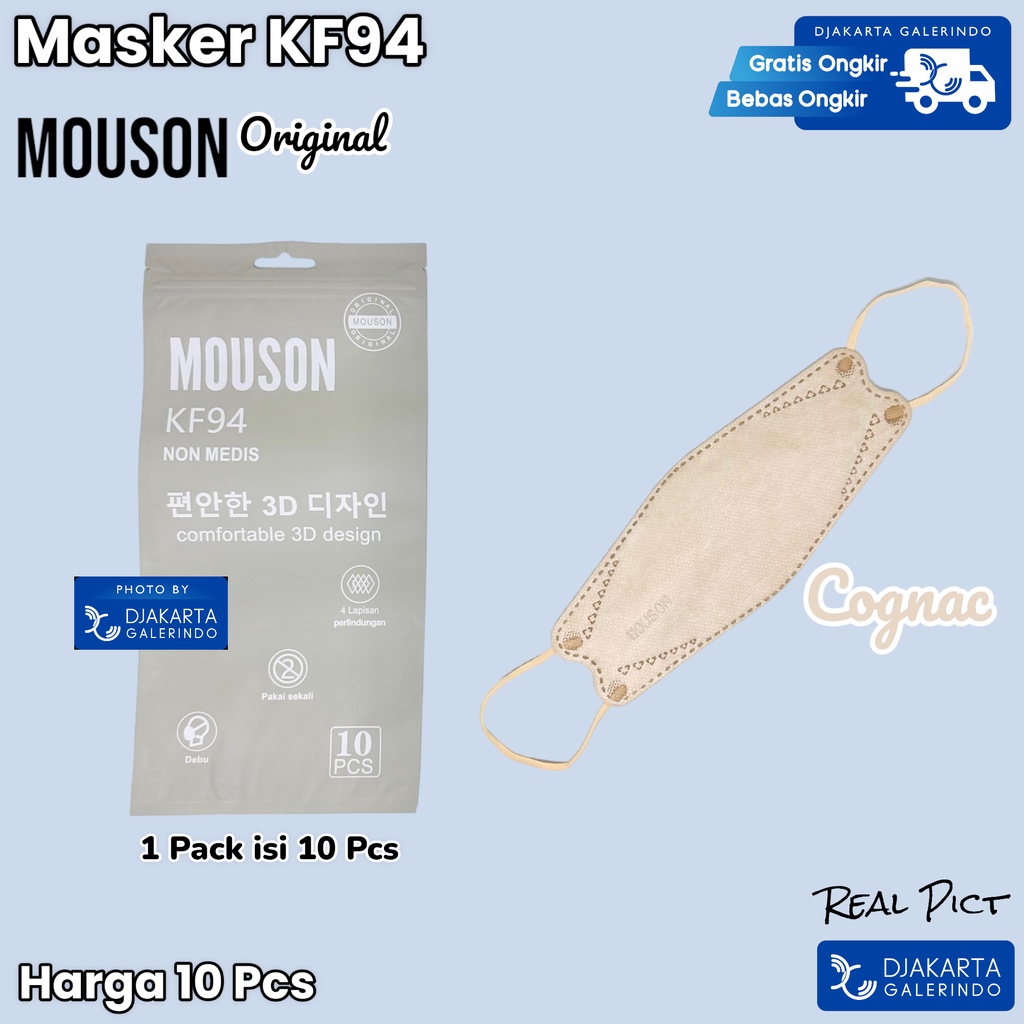 Masker MOUSON KF94 4Ply original isi 10Pcs