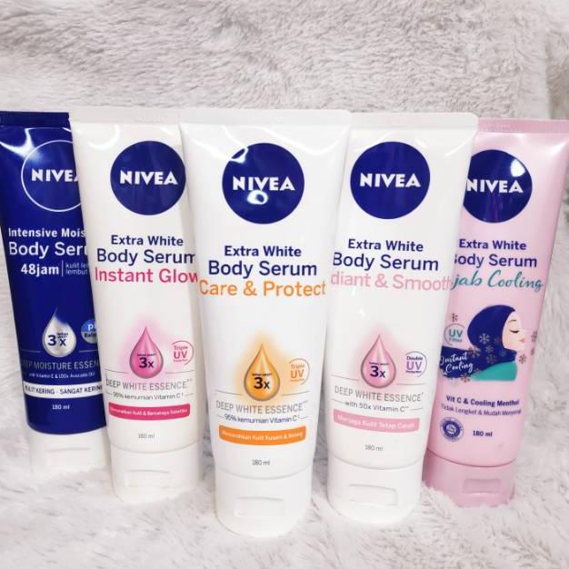 [WGL41] Nivea Extra White Instant Glow body serum 180 ml ~ Original 100% 8254