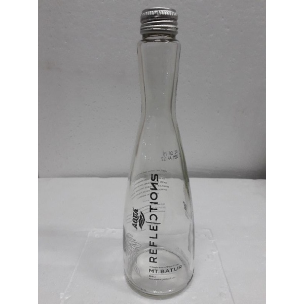 Botol Aqua Kaca Bekas/ Vas bunga