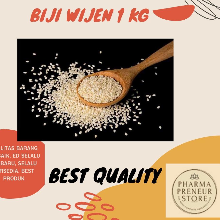 

♠ BIJI WIJEN WHITE SESAME 1 KG NO. 1 BEST QUALITY MURAH BANGET!!! ➦