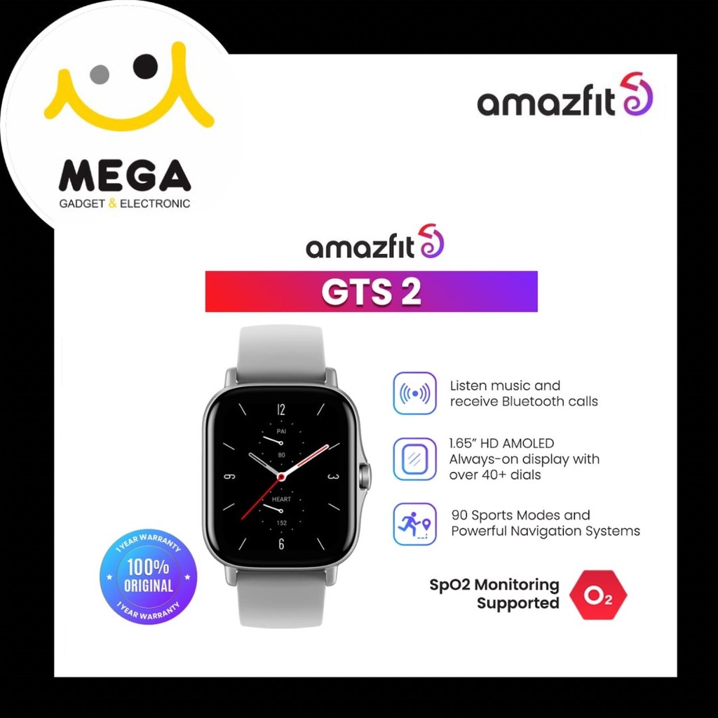Amazfit GTS 2 Smartwatch Garansi Resmi Amazfit Indonesia