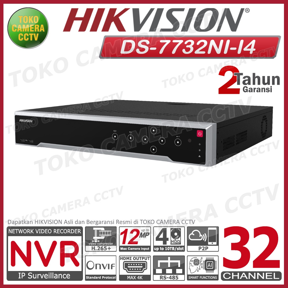 NVR 32 CHANNEL HIKVISION DS-7732NI-I4 NVR HIKVISION 32CH