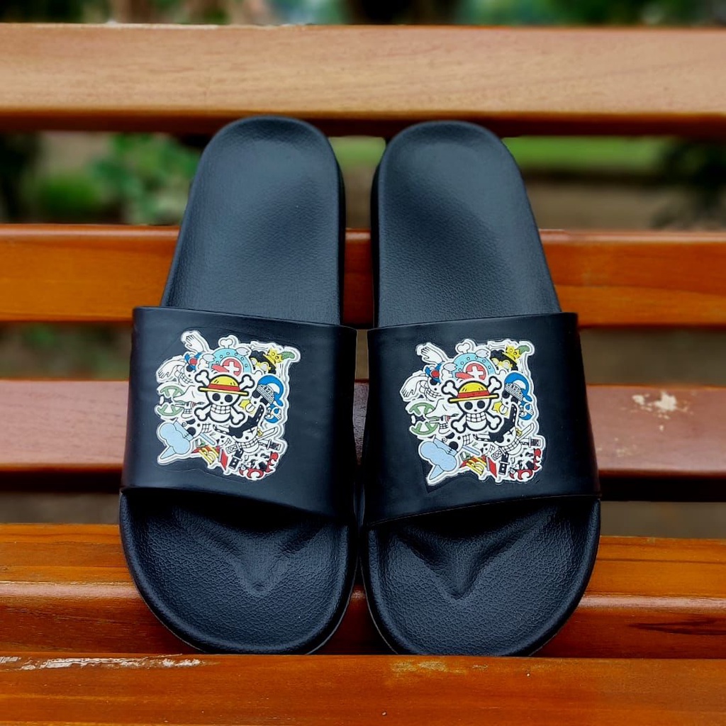 Sandal Selop Bahan Karet Design One Piece ( KZ23-KZ29 )