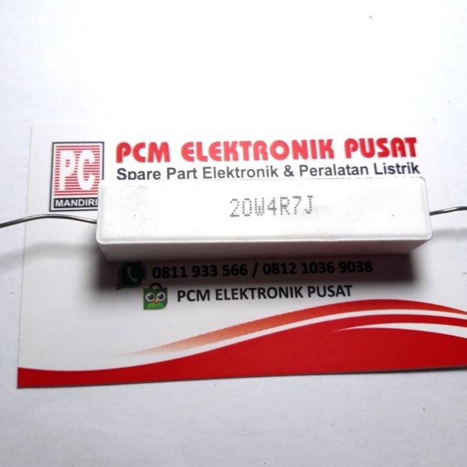 (2 pcs) Resistor 20 watt 20W 4.7ohm 20W4R7 pcmelektr812 Ayo Beli