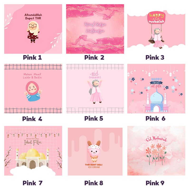 

Amplop THR Lebaran/Angpau Varian Pink isi 10pcs (sedang)