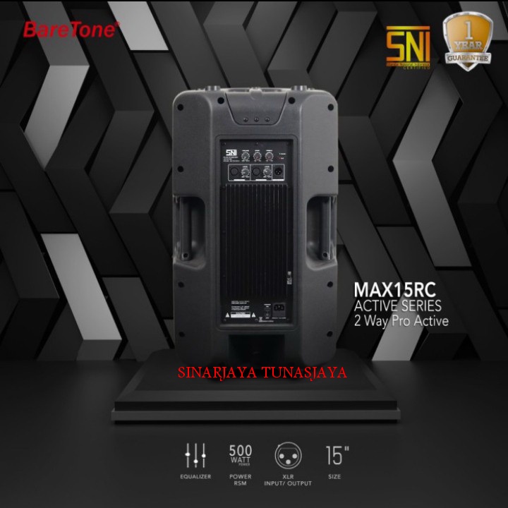 speaker audio baretone max15rc max 15 rc 500watt original