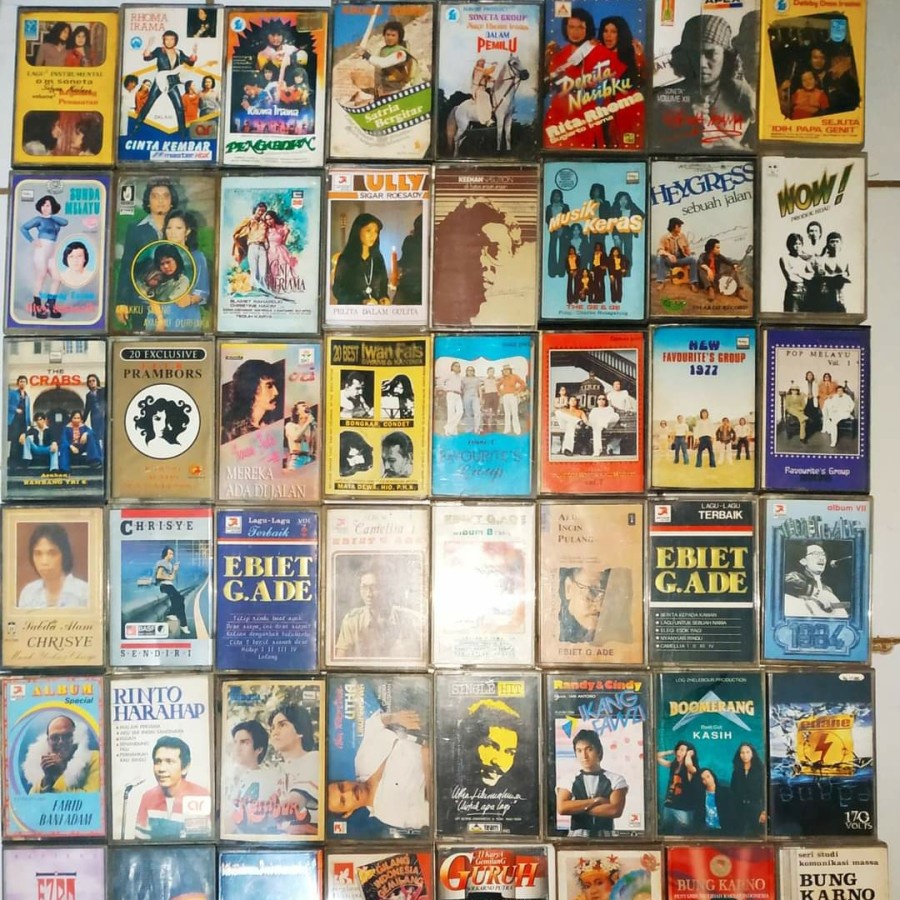 Kaset Pita Lagu-Lagu Indonesia