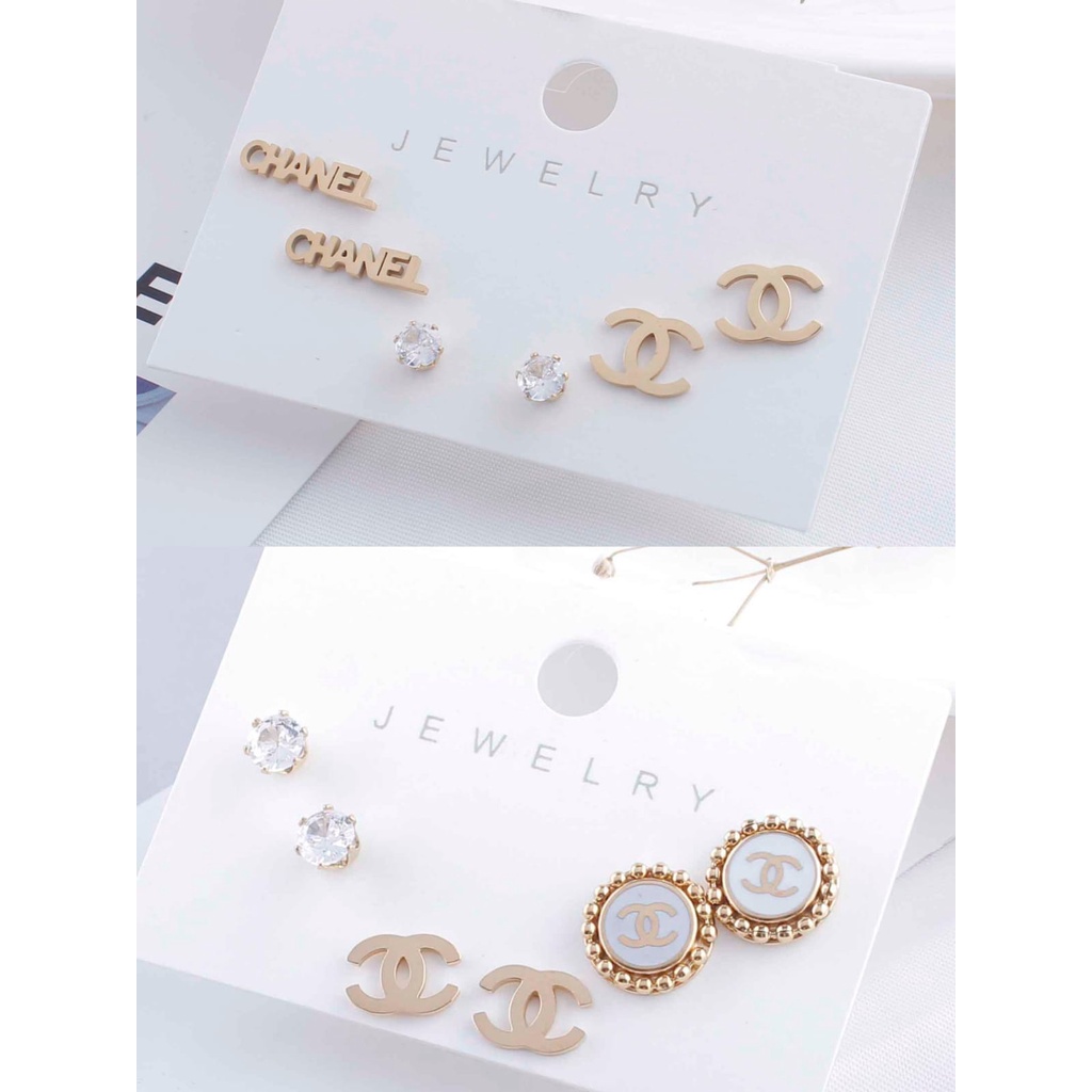 Anting Titanium 3Susun Perhiasan Fashion 0058/0073