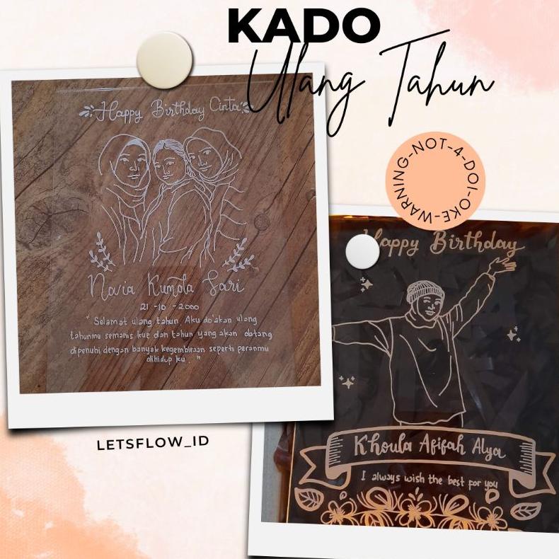 Kado Wisuda | Akrilik Custom | Akrilik Lamp | Kado Pernikahan | Kado Ultah Promo