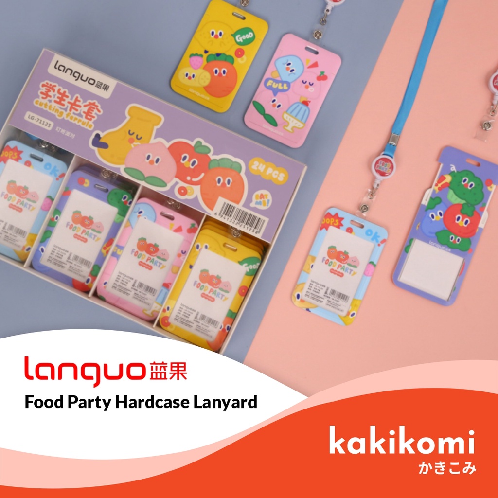 

Tali ID Card Languo Food Party Series Hardcase Lanyard