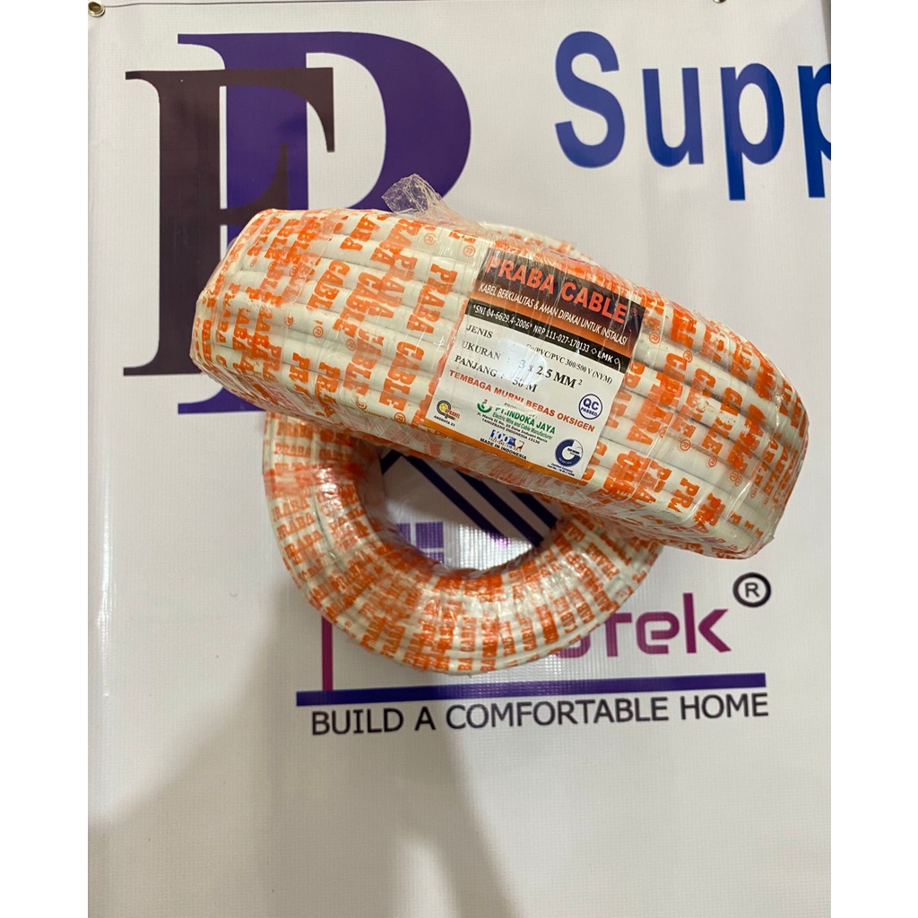 KABEL PRABA NYM 3x2,5 @50m dan NYM 3x2,5 @100m