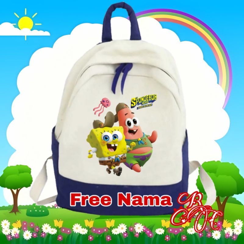 Tas spongebob tas anak sekolah SD