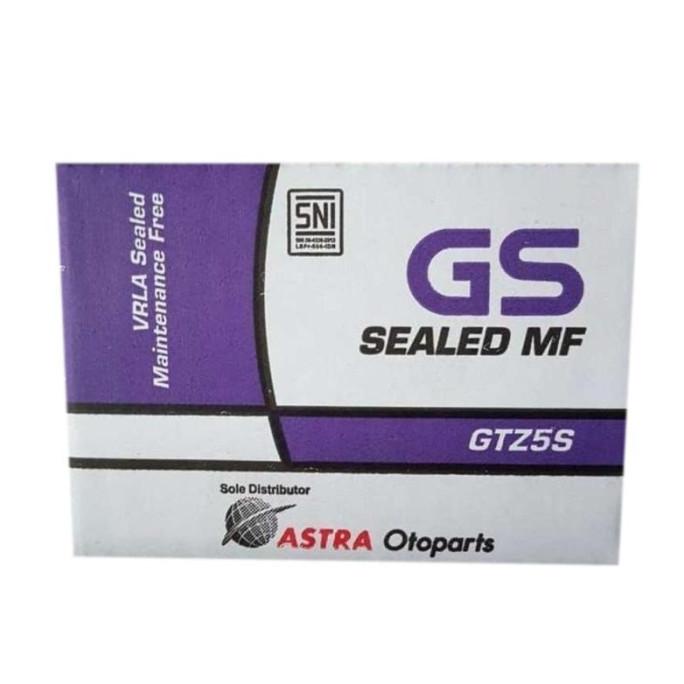 Accu/Aki Motor Kering Gs Astra Original Gtz5S Untuk Motor Beat, Scoopy Debezzz