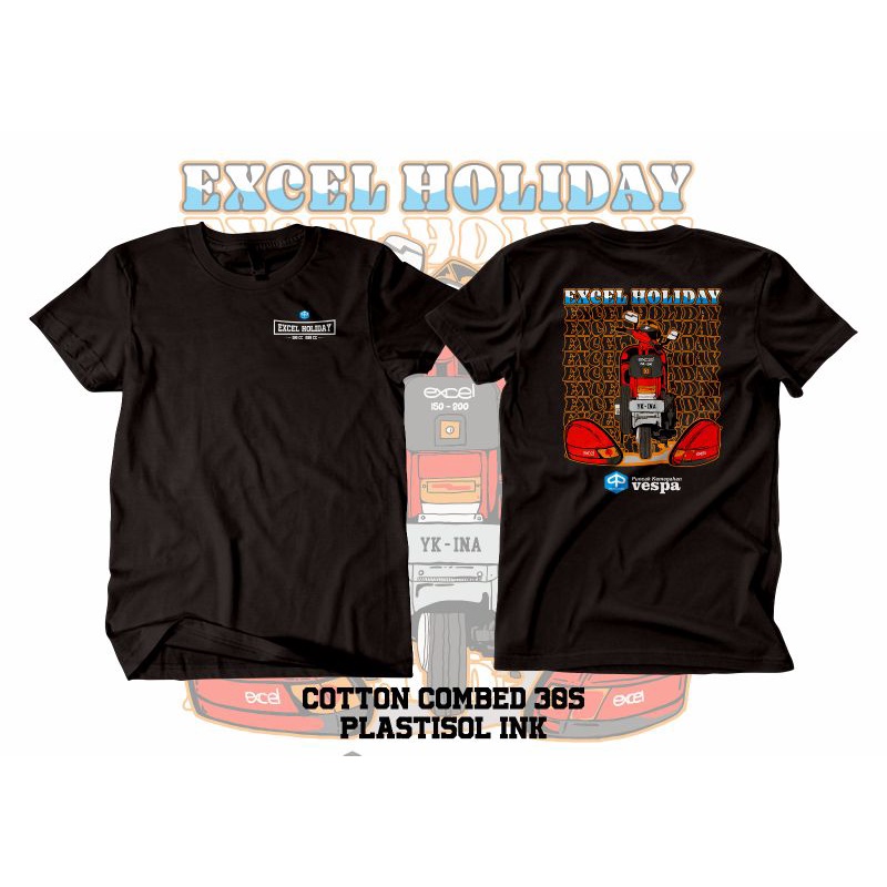 Kaos vespa excel holiday #09