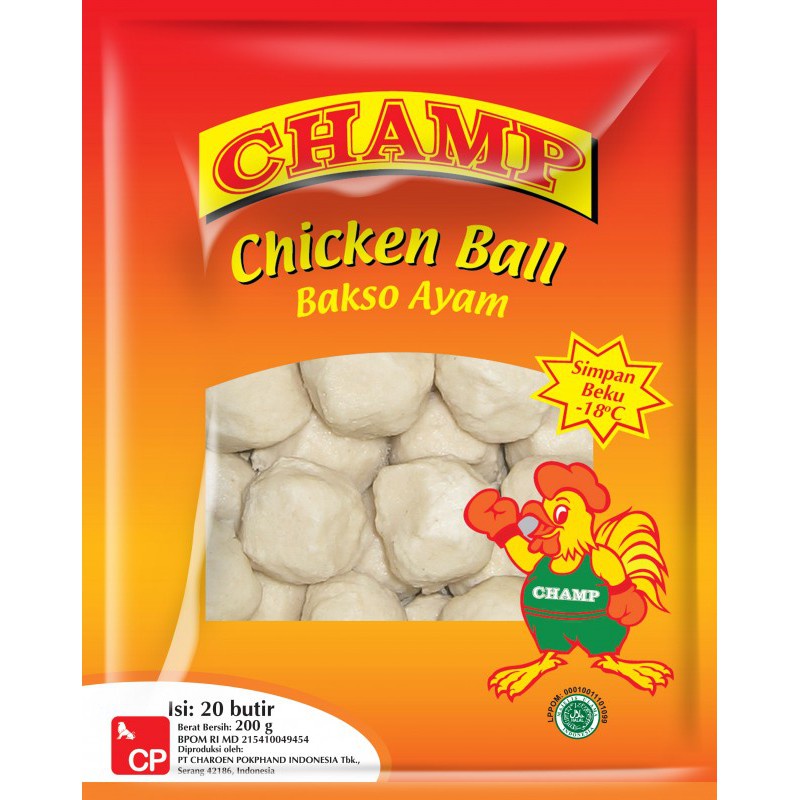 

CHAMP CHICKEN MEATBALL BAKSO 500 gr