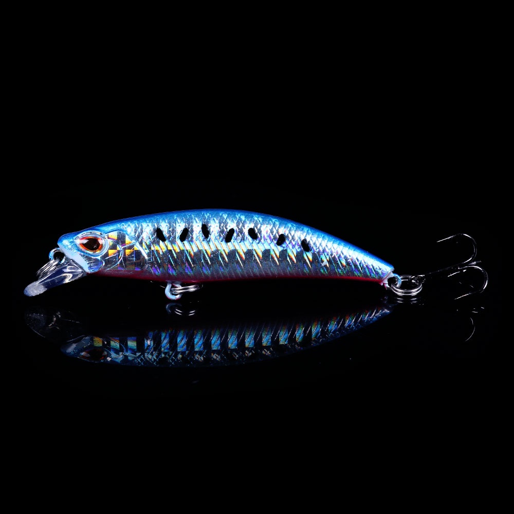 HENGJIA 100PCS New Sinking Minnow Umpan Pancing 6.5g 6.8cm Swimbait Fishing Lure Ikan Bass Bait Kail Tackle