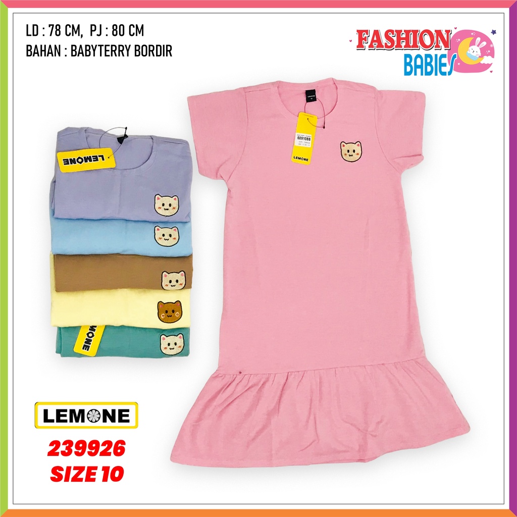 LEMONE KIDS D-609 BB | DRESS ANAK BAHAN BABYTERRY KARAKTER