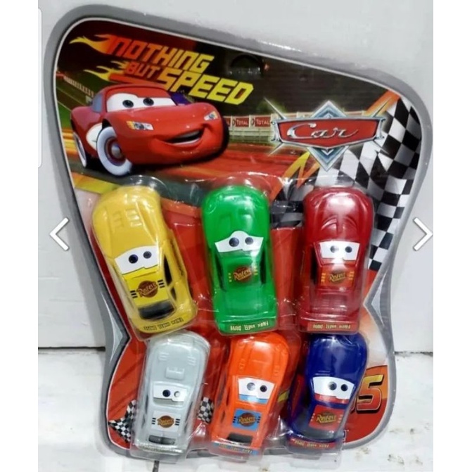 mainan anak mobil Cars isi 6