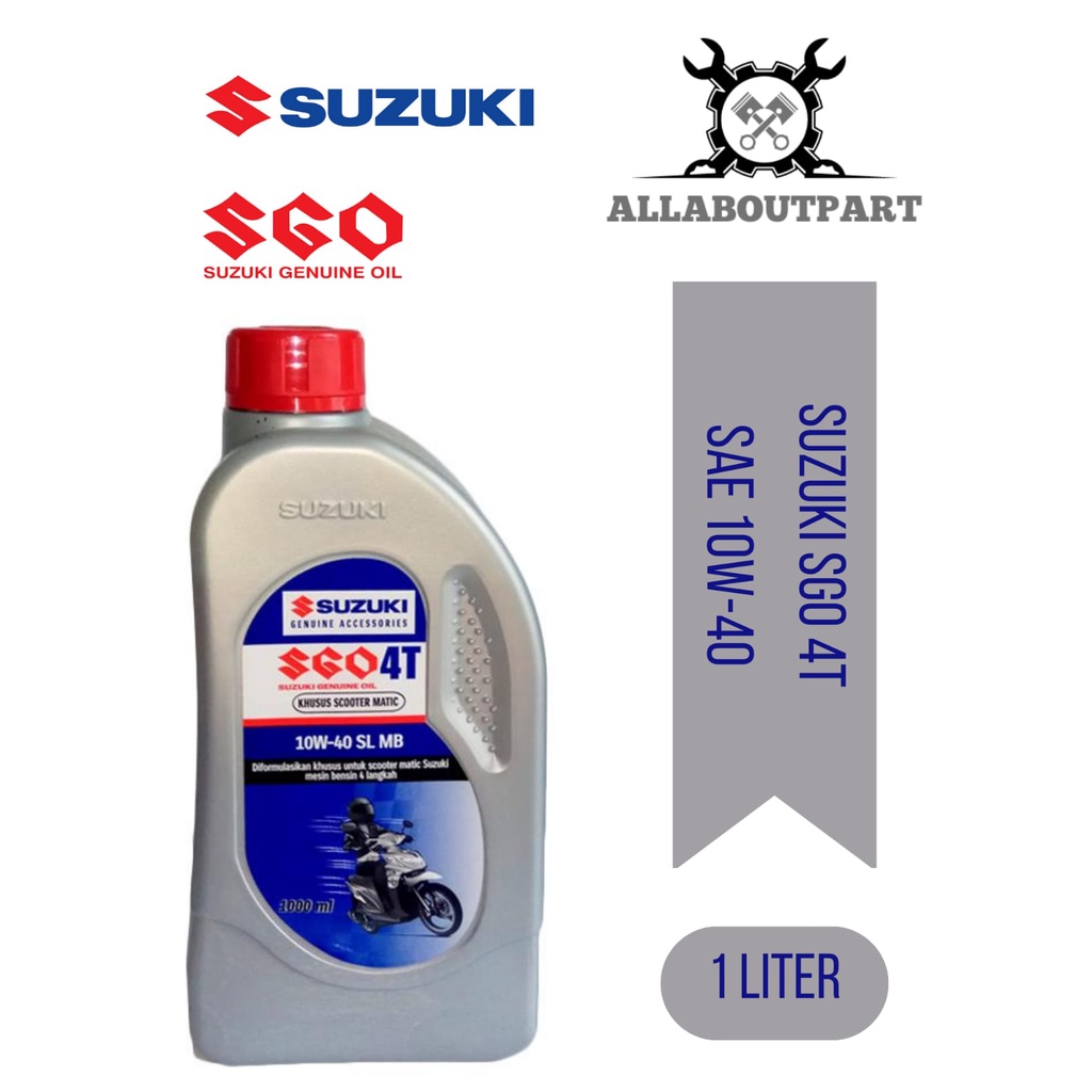 Oli SGO 1 Liter 10W-40 (1000ml) | Oli 4T / Oli Motor / Oli Mesin / Oli Murah / Pelumas Mesin Motor /