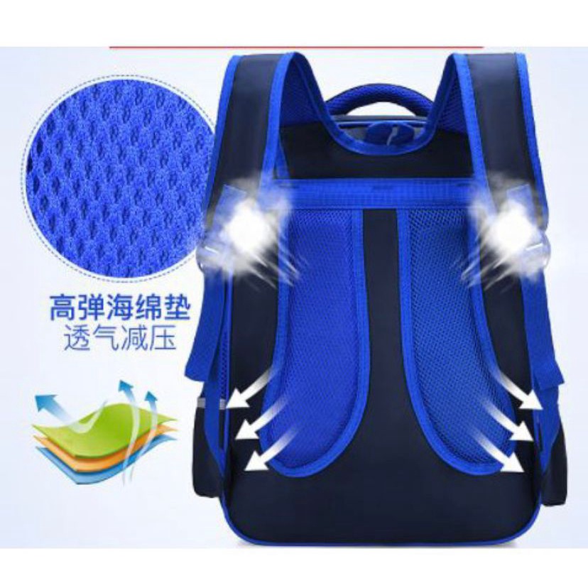 Tas Sekolah SD Ransel Anak Laki-Laki Karakter Timbul Tas Anak Import 3D Emboss Waterproof