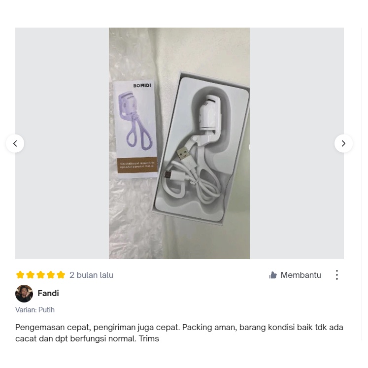 BOMIDI Electric Eyelash Curler EC1 Eye Curling Penjepit Bulu Mata