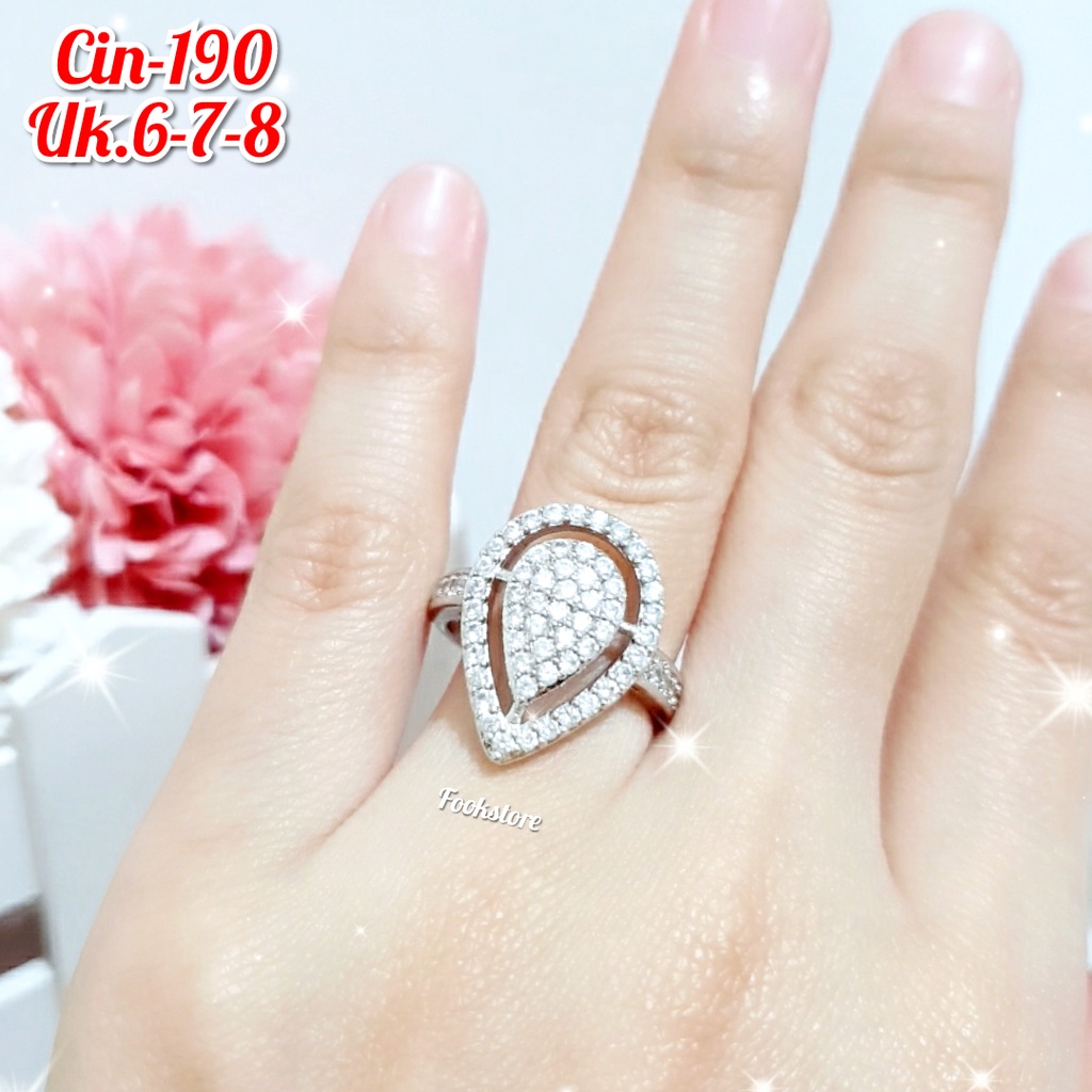 FASHION CINCIN WANITA PERMATA PREMIUM AKSESORIS