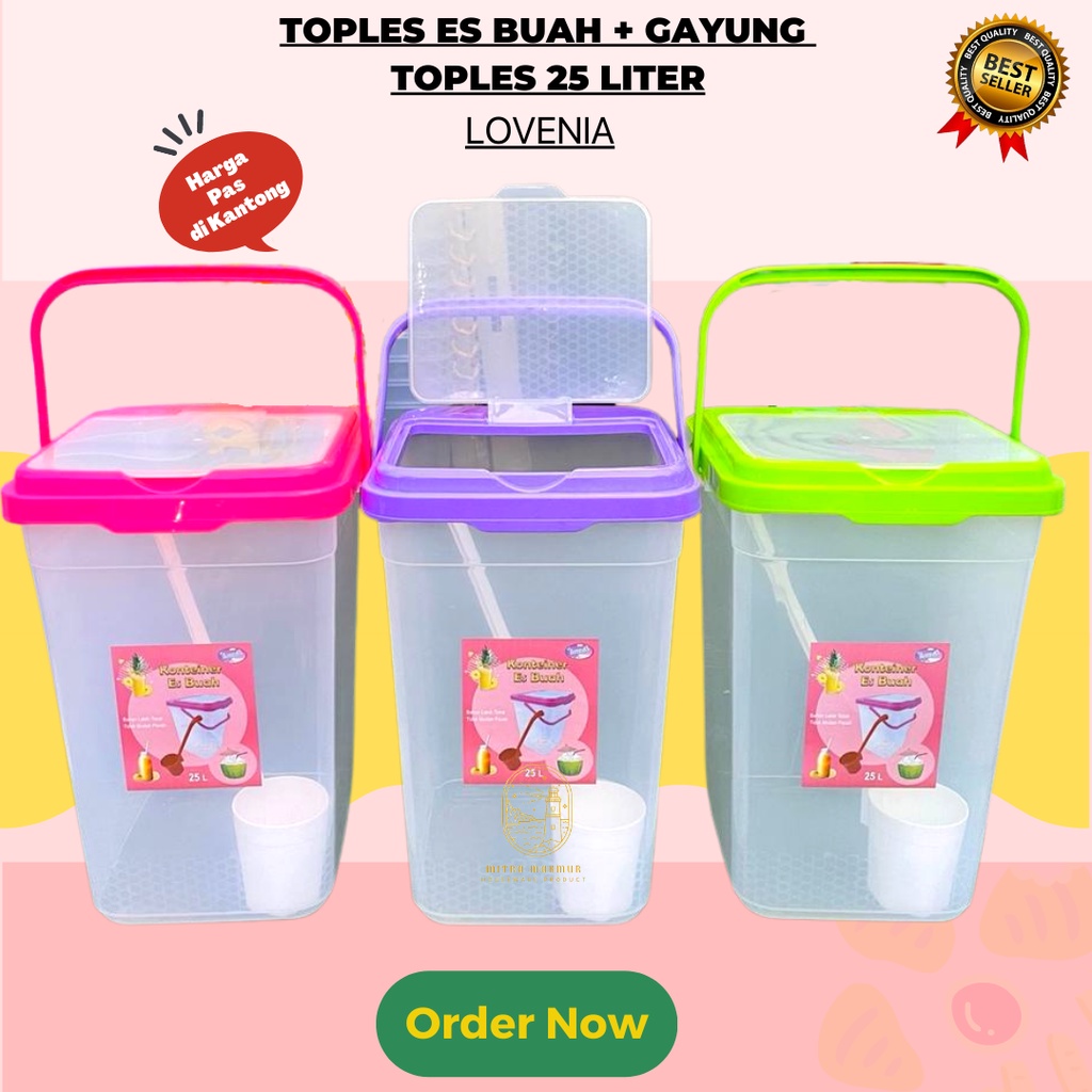 SALE!! TOPLES ES BUAH + GAYUNG 15-25 LITER / TOPLES GAYUNG LOVENIA / TOPLES GAYUNG / TOPLES PLASTIK