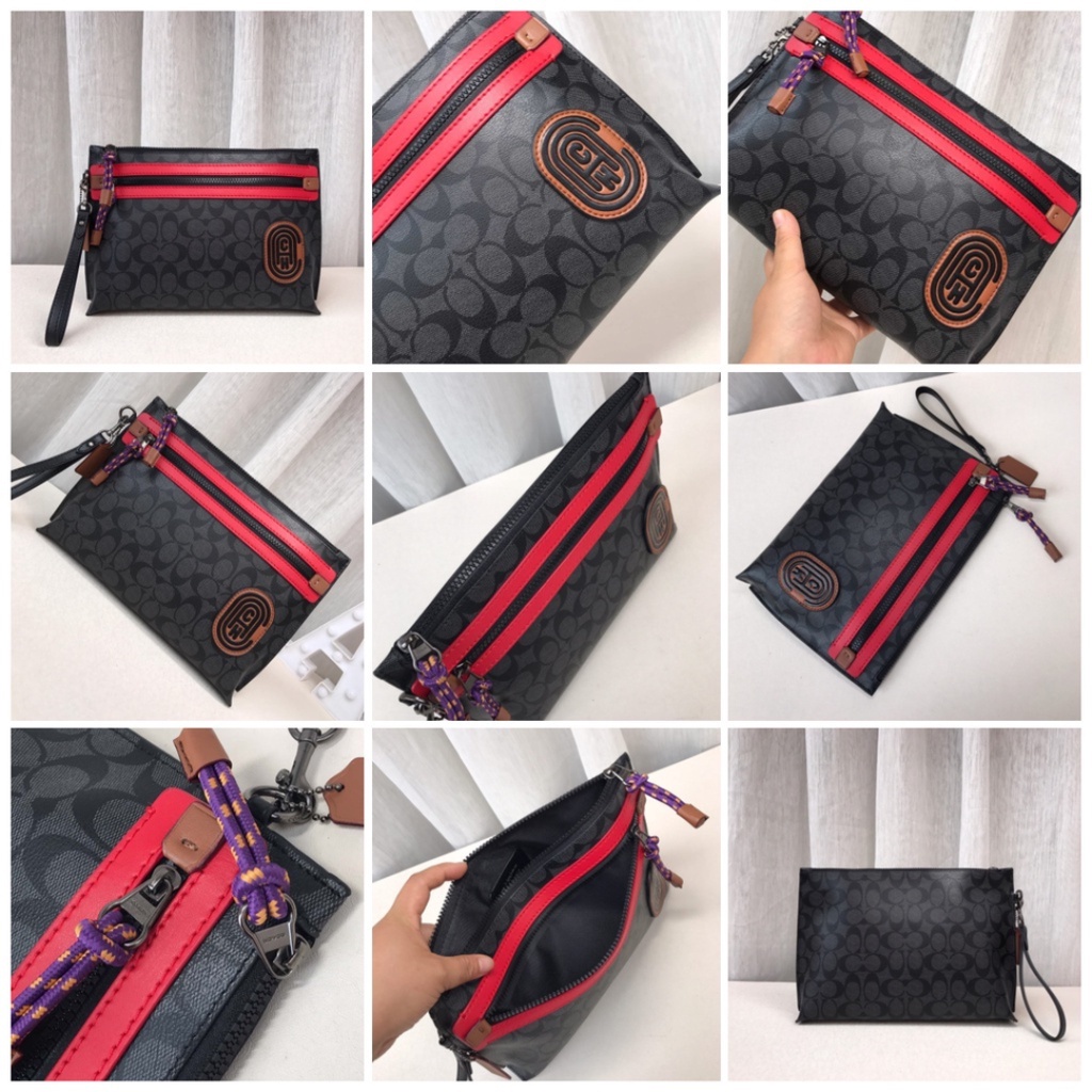 TAS PRIA CLUTCH BAG ALL COLOUR STRIPE LOGO C CASUAL BUSINESS 69213