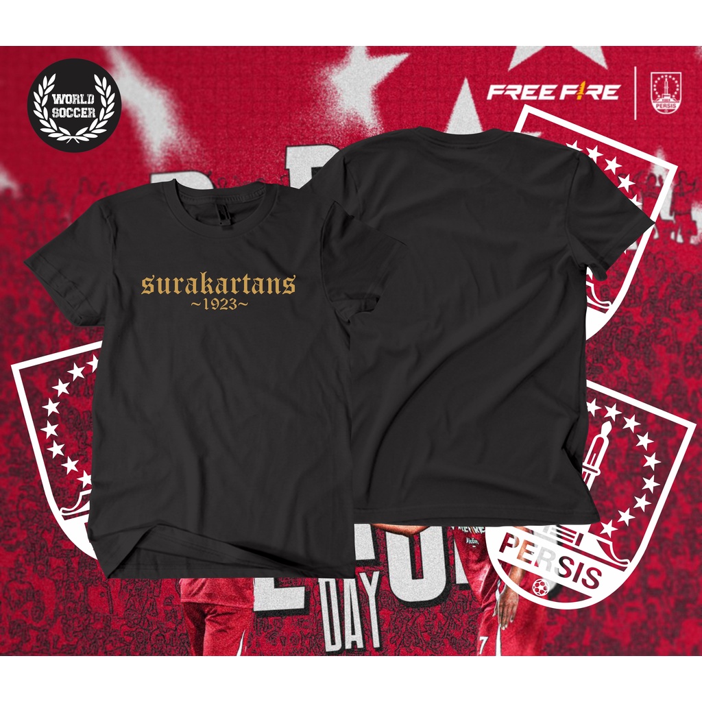 KAOS SURAKARTANS B6 SABLON GOLD READY STOCK