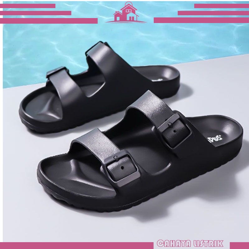 Sandal Pria Strap Dua Sendal Pria Casual Tali Dua