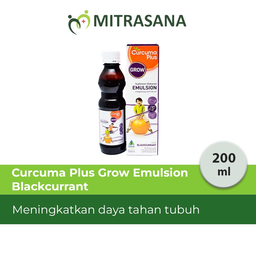 CURCUMA PLUS GROW EMULSION BLACKURRANT 200 ML