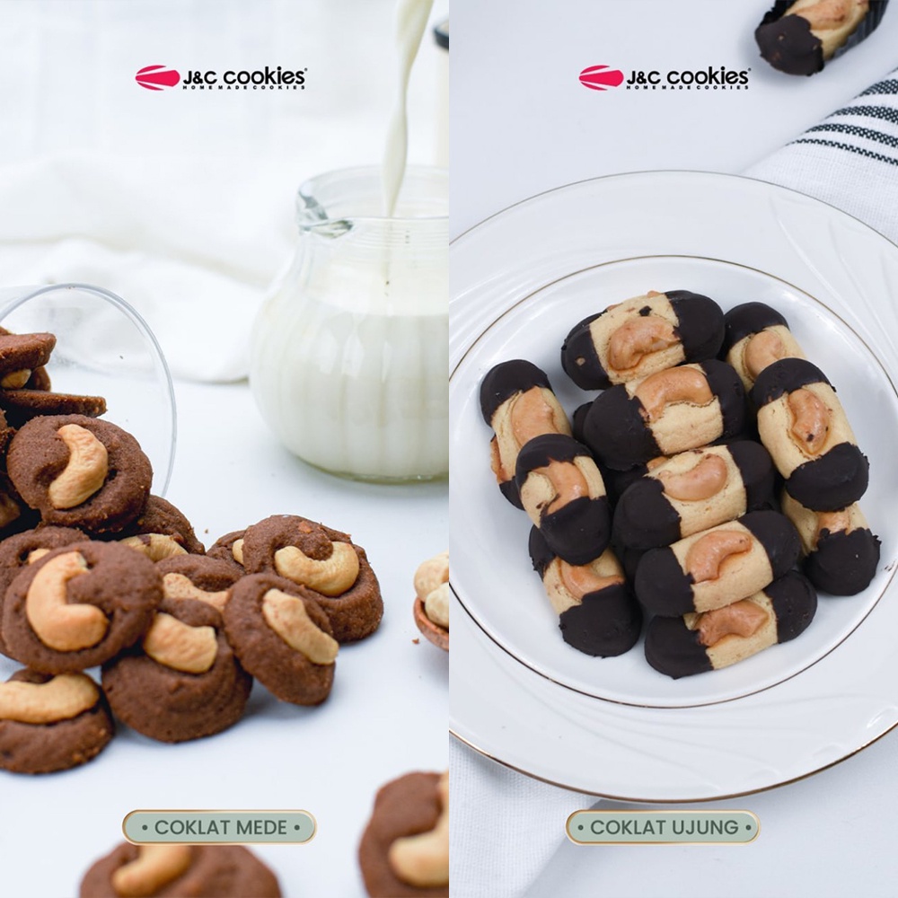 J&amp;C Cookies JnC Cookies Reguler Toples Kaca Chocolate Series