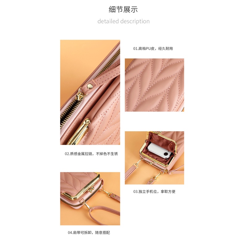 Tas Wanita  Impor Fashion Korea Style Tote Bag Tas Slempang Wanita Terbaru Liar Warna Solid Tas Kecil Shoulder Bag Vintage Tas Selempang Wanita Tas Bahu Wanita wallet dompet wanita phone bag