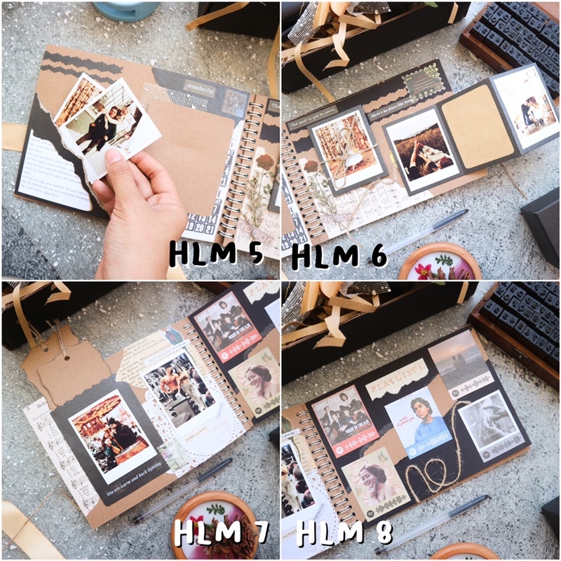 SCRAPBOOK ALBUM CUSTOM FOTO SUDAH DENGAN DEKORASI / HADIAH ULANG TAHUN / HADIAH ANNIVERSARY /HADIAH PERPISAHAN / HADIAH UNTUK BESTIE