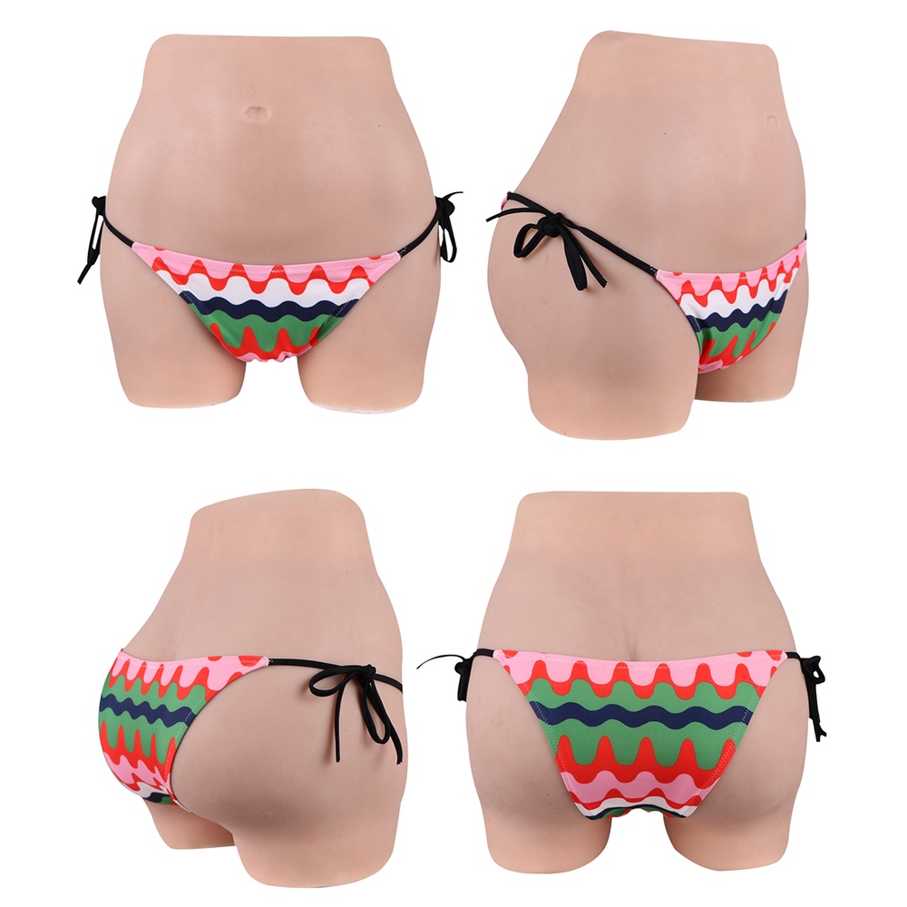 Silikon empat sudut celana dalam palsu cosplay drag queen pantat meningkatkan pantat lebih besar