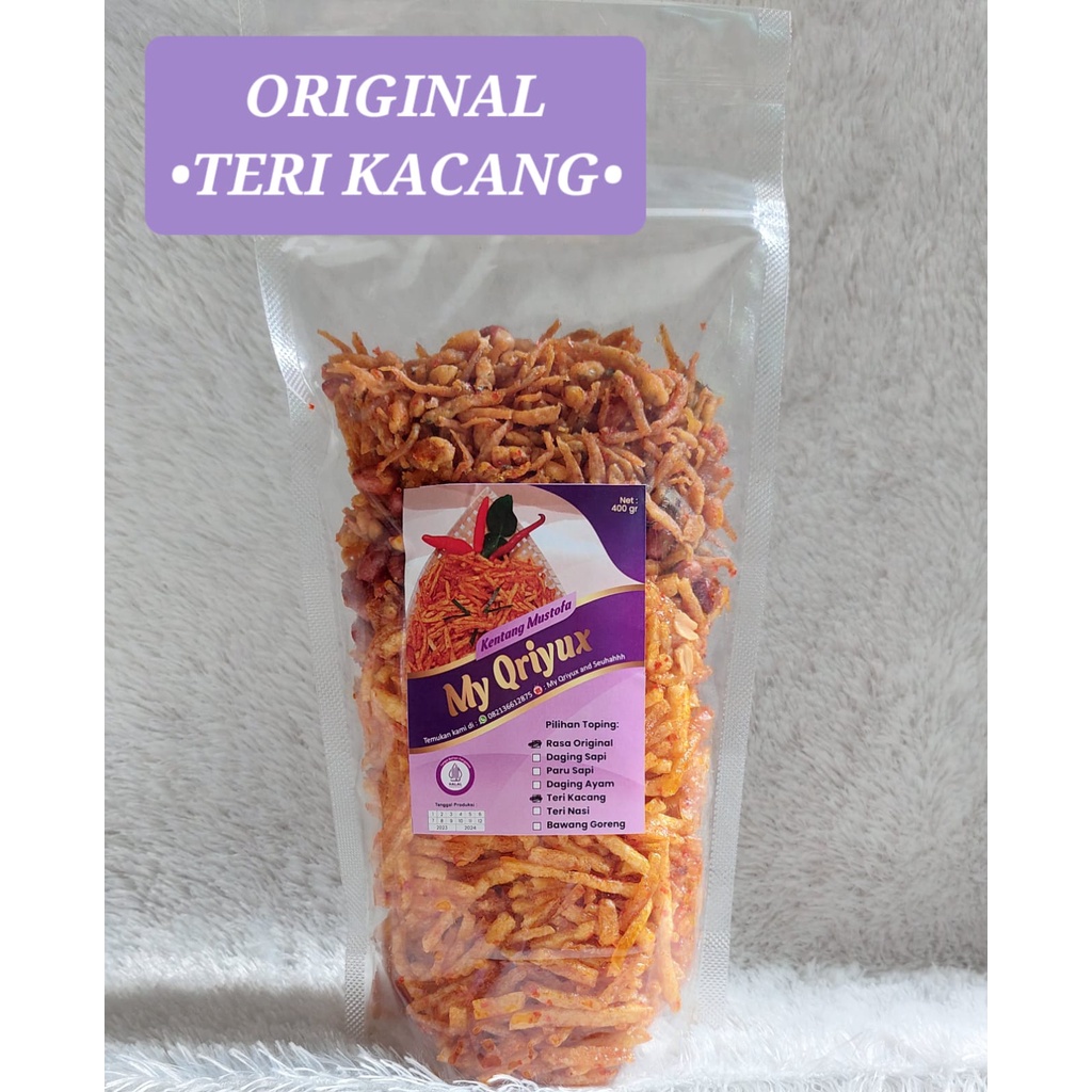 

400gram Kering Kentang Mustofa dengan Teri Kacang