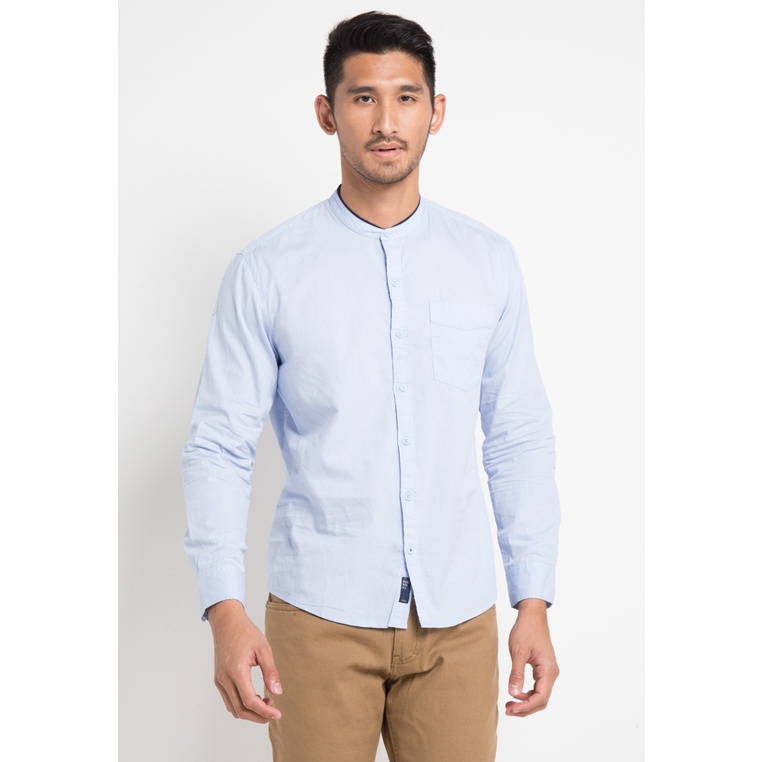 Kemeja Bombboogie Original Alto Slimfit Shirt dengan nuansa pastel desain lengan panjang Baju Christ