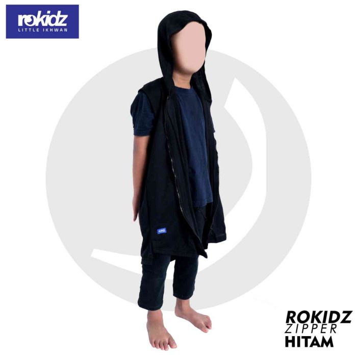 Rompi Sholat Rompi Sholat Zipper Pria Rosal Anak Gamis S-2XL - Hitam, M(J2N8) IMPORT rompi shalat pr