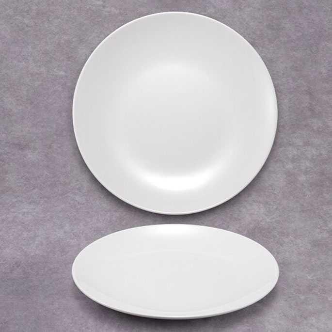 Piring Plastik Melamine Dish Plate 11 Inch - DS-028-11 - White
